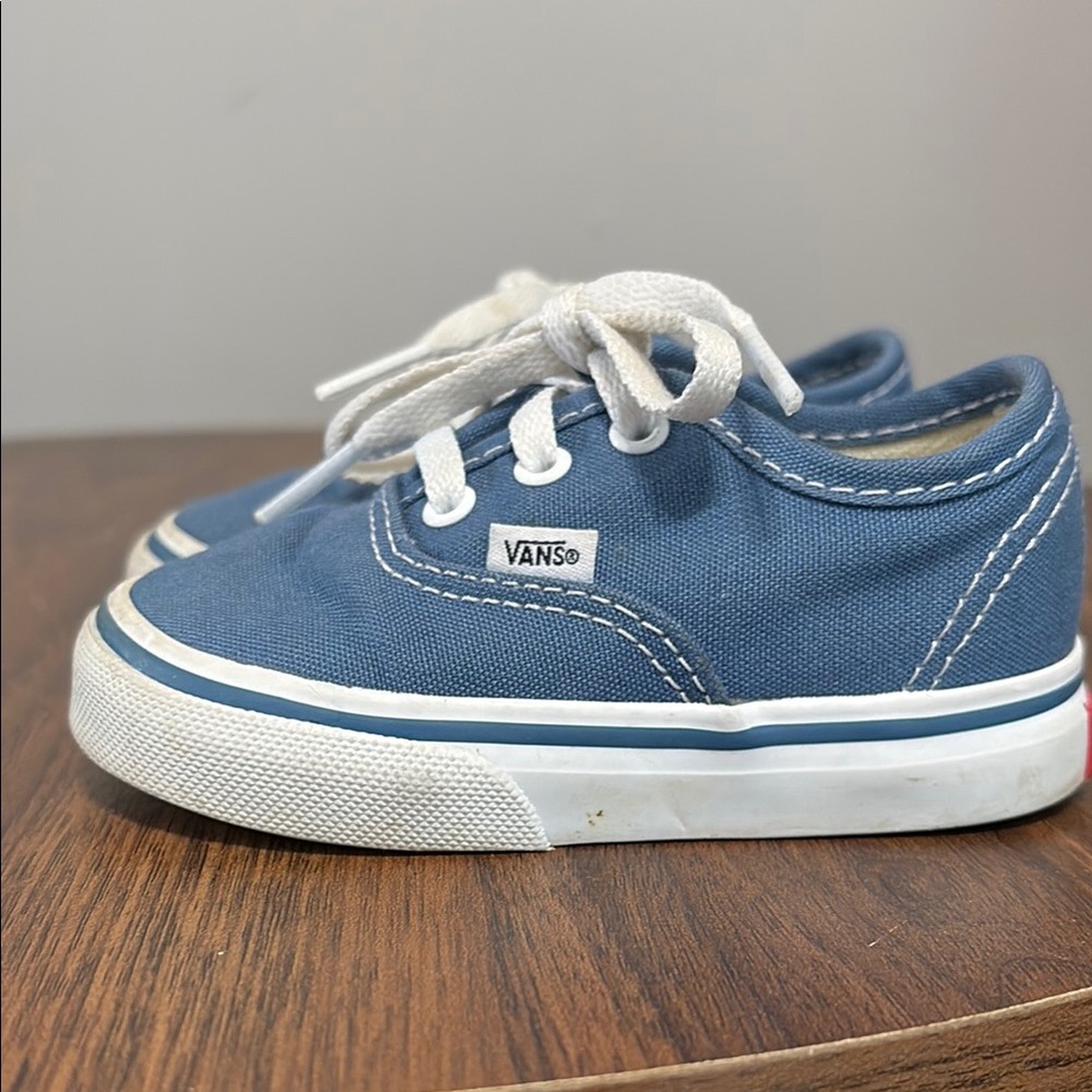 Vans Kids Blue Canvas Sneakers